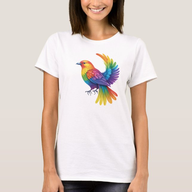 Camiseta Pájaro colorido (Anverso)