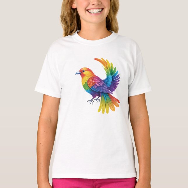 Camiseta Pájaro colorido (Anverso)