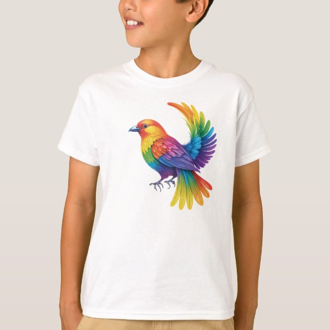 Camiseta Pájaro colorido (Anverso)