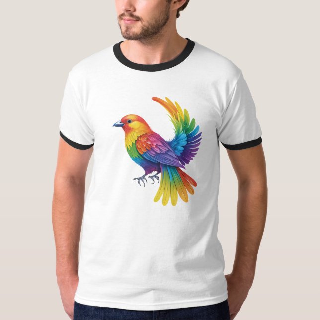 Camiseta Pájaro colorido (Anverso)
