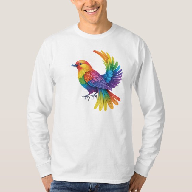 Camiseta Pájaro colorido (Anverso)