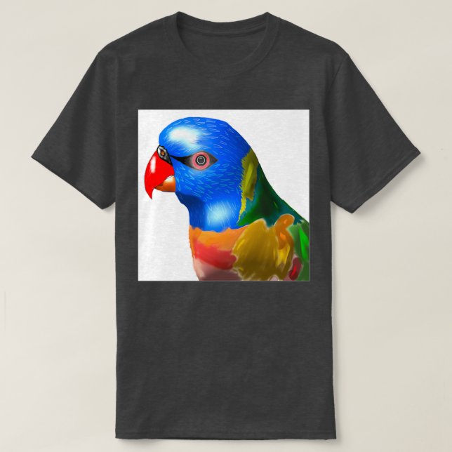 Camiseta Pájaro colorido (Diseño del anverso)