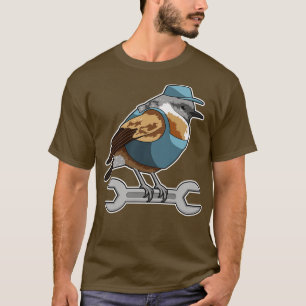 Camiseta Pájaro Como Carftsman Con Llave