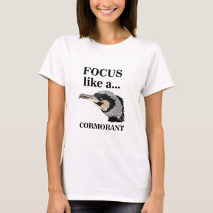 Camiseta Pájaro Cormorán Enfócate Como Un Cormorán 