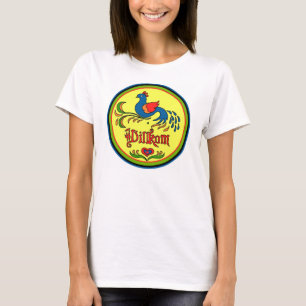Camiseta Pájaro de bienvenida de Rótulo hexagonal