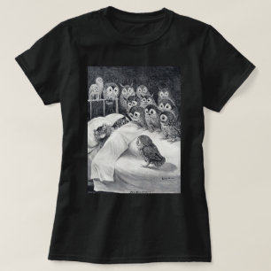 Camiseta Pájaro de búho gato, Louis Wain