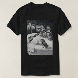 Camiseta Pájaro de búho gato nocturno, Louis Wain