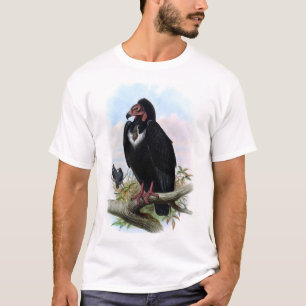 Camiseta Pájaro de buitre negro vintage