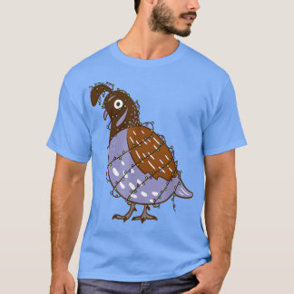 Camiseta Pájaro De Cail Con Luces De Navidad Ropa De Alumin