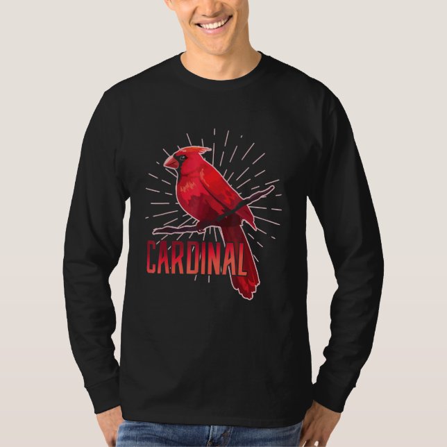 Camiseta Pájaro de diseño de pájaro cardinal (Anverso)