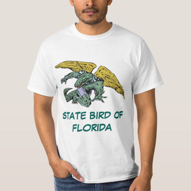 CAMISETA PÁJARO DE ESTADO DE LA FLORIDA: EL COCODRILO (Anverso)