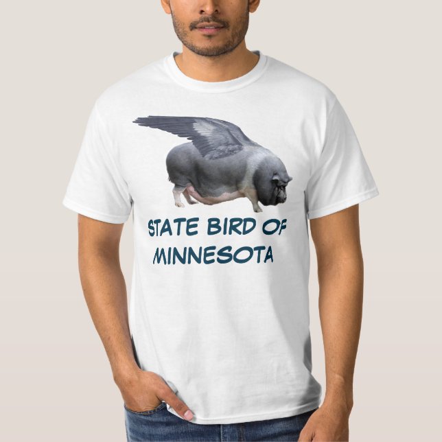 CAMISETA PÁJARO DE ESTADO DE MINNESOTA: EL CERDO (Anverso)