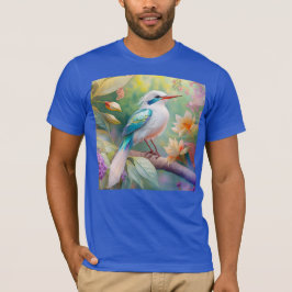 Camiseta Pájaro de fantasía del ala Verde azulada irlandesa