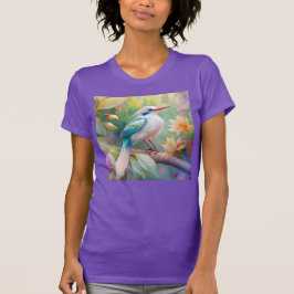 Camiseta Pájaro de fantasía del ala Verde azulada irlandesa