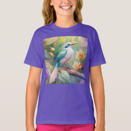Camiseta Pájaro de fantasía del ala Verde azulada irlandesa