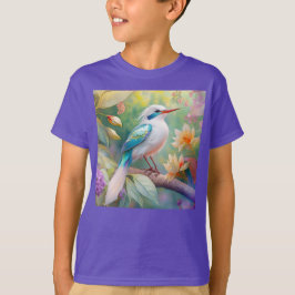 Camiseta Pájaro de fantasía del ala Verde azulada irlandesa