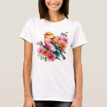 Pájaro de Flor Rosa