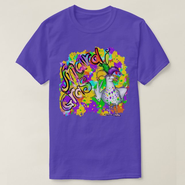 Camiseta Pájaro de Graffiti colorido de gaviota (Diseño del anverso)