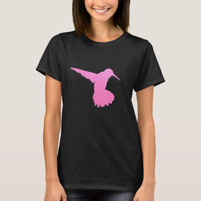 Camiseta Pájaro de Hummingbird rosa (Anverso)