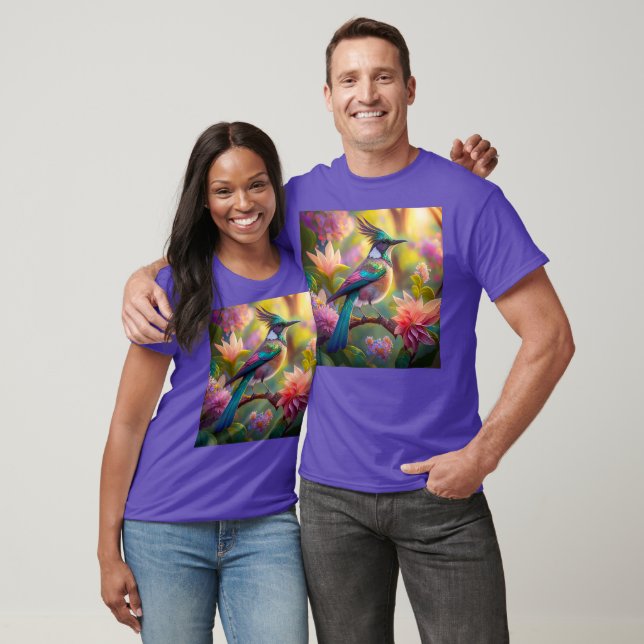 Camiseta Pájaro de Jay Fantasy con cabeza verde (Unisexo)