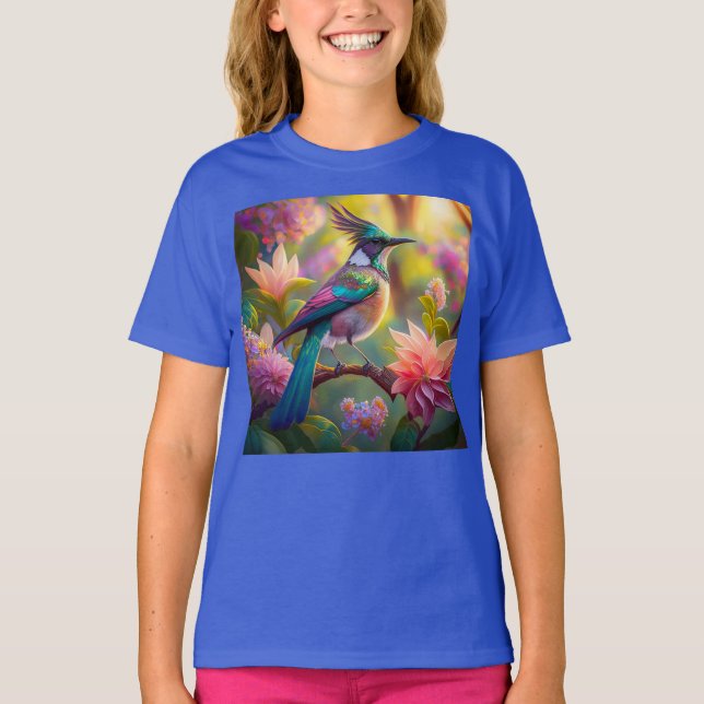 Camiseta Pájaro de Jay Fantasy con cabeza verde (Anverso)
