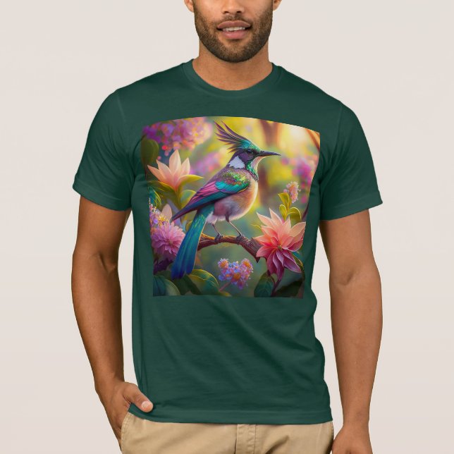 Camiseta Pájaro de Jay Fantasy con cabeza verde (Anverso)