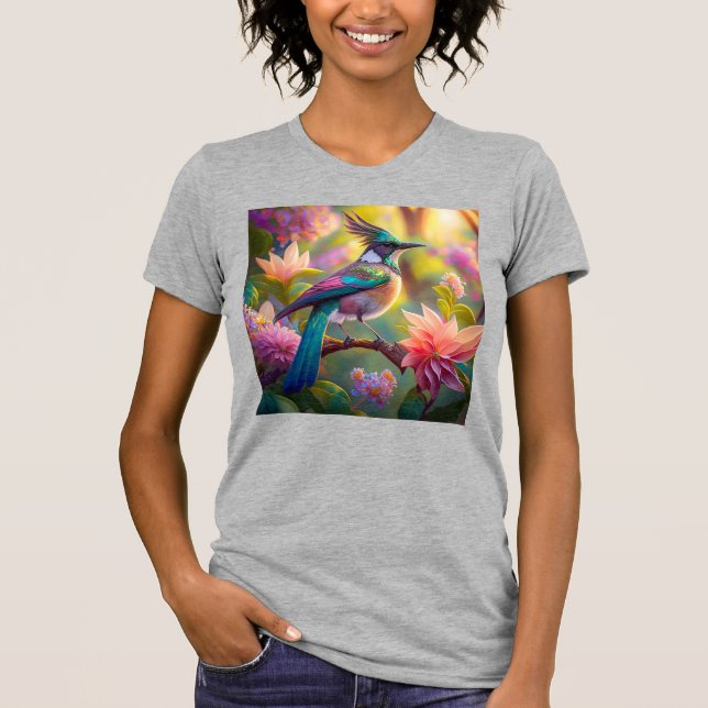 Camiseta Pájaro de Jay Fantasy con cabeza verde (Anverso)