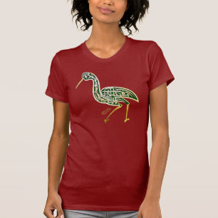 Camiseta Pájaro de la caligrafía