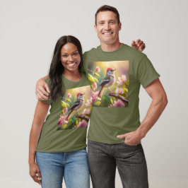 Camiseta Pájaro de la Fantasía de Warbler con cabeza roja