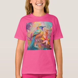 Camiseta Pájaro de la Fantasía del Songbird Throet Violet