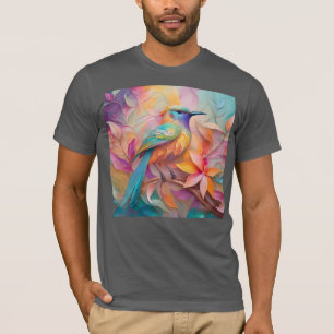 Camiseta Pájaro de la Fantasía del Songbird Throet Violet