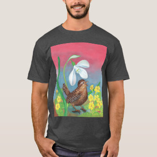 Camiseta Pájaro de la hierba de la nieve blanca en el faro