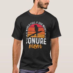 Camiseta Pájaro de loro retro retro retro de la piel de con