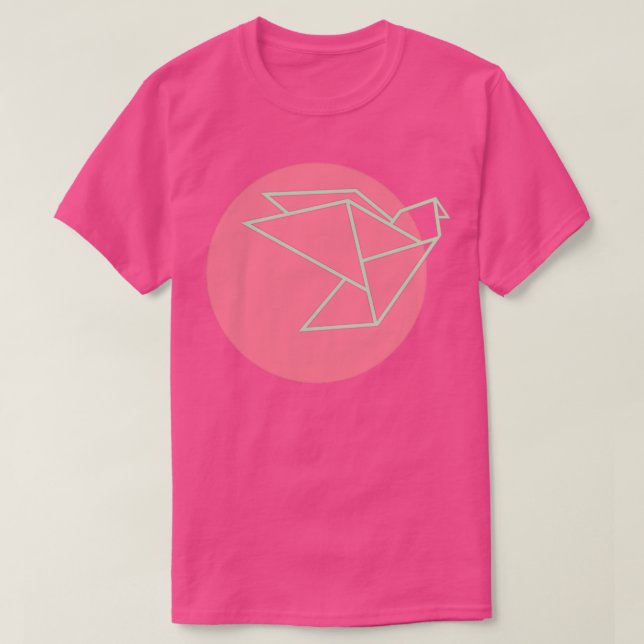 Camiseta Pájaro de Origamals (Diseño del anverso)