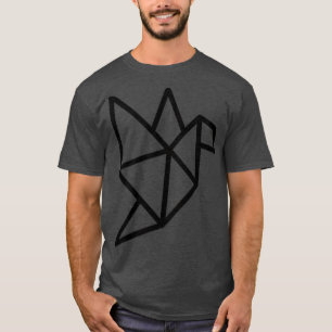 Camiseta Pájaro de origami (2)