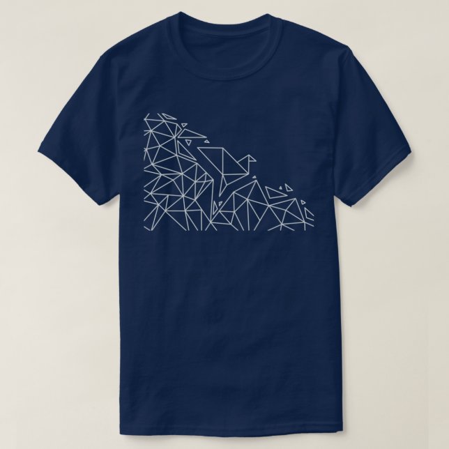 Camiseta Pájaro de origen geométrico 3 (Diseño del anverso)