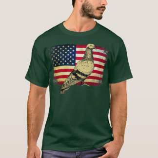Camiseta Pájaro De Paloma 4 De Julio Bandera Americana