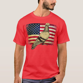 Camiseta Pájaro De Paloma 4 De Julio Bandera Americana 2