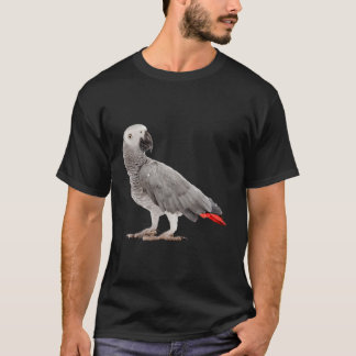 Camiseta Pájaro De Paro Gris Africano