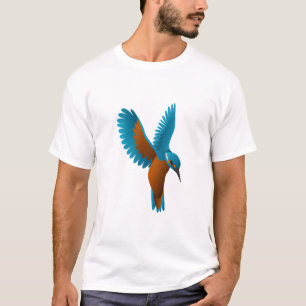 Camiseta pájaro de pescador de cangrejo
