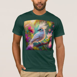 Camiseta Pájaro de pluma Rubor reposado juvenil palpitando