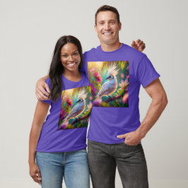 Camiseta Pájaro de pluma Rubor reposado juvenil palpitando