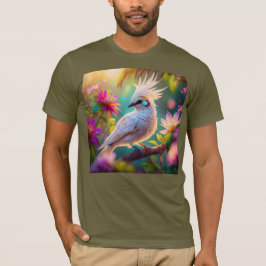 Camiseta Pájaro de pluma Rubor reposado juvenil palpitando