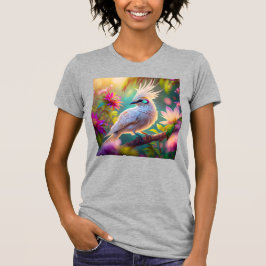 Camiseta Pájaro de pluma Rubor reposado juvenil palpitando