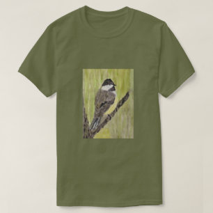 Camiseta Pájaro de pollo con cubierta negra - pintura acríl