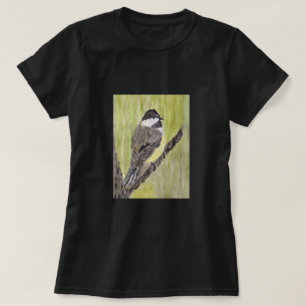 Camiseta Pájaro de pollo con cubierta negra - pintura acríl