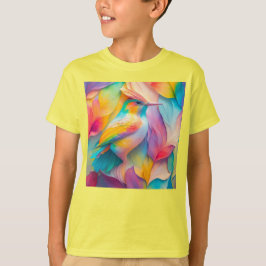 Camiseta Pájaro de seda de aves de fantasía