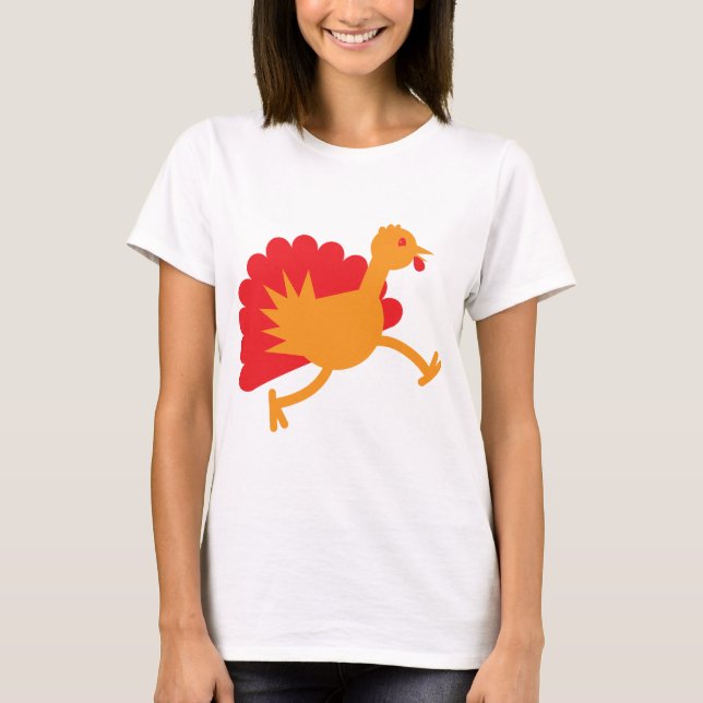 Camiseta ¡Pájaro de Turquía en el funcionamiento! (Anverso)
