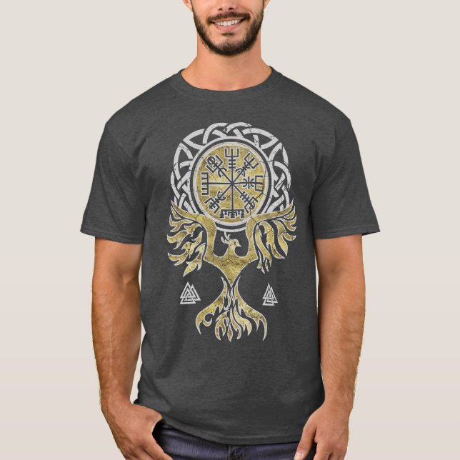 Camiseta Pájaro de Vegvisir y de Phoenix (Anverso)