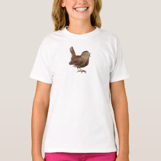 Camiseta Pájaro de Wren (Troglodytes Troglodytes)